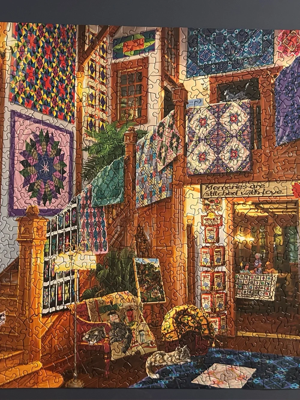 Stitched With Love Wall Art Print - Multicolor